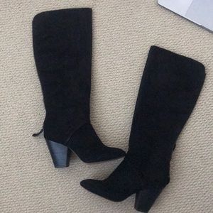 Nine West black heel boots